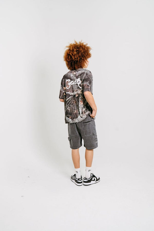 CRATE TREE CAMO SCRIPTED BOX FIT T-SHIRT