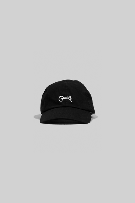 Unisex Scripted Cap Black