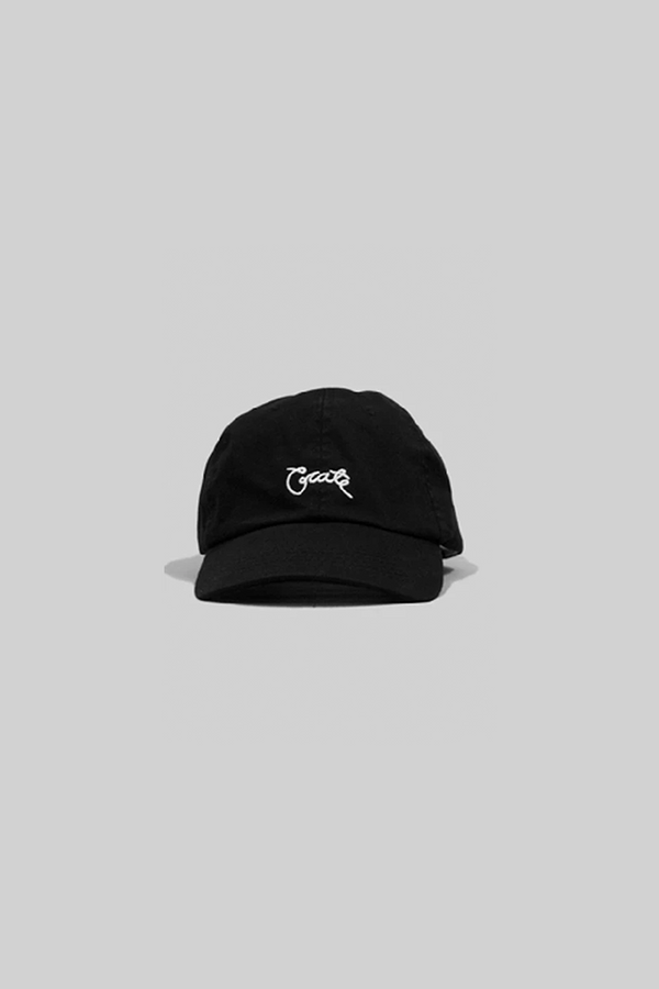 Unisex Scripted Cap Black