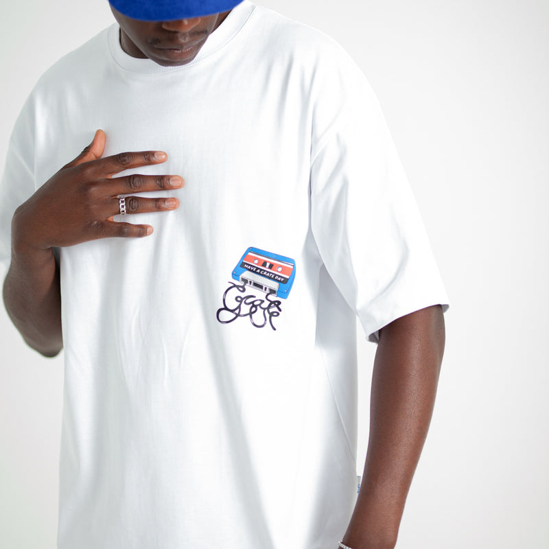 CRATE SCRIPT CASSETTE BOX FIT T-SHIRT