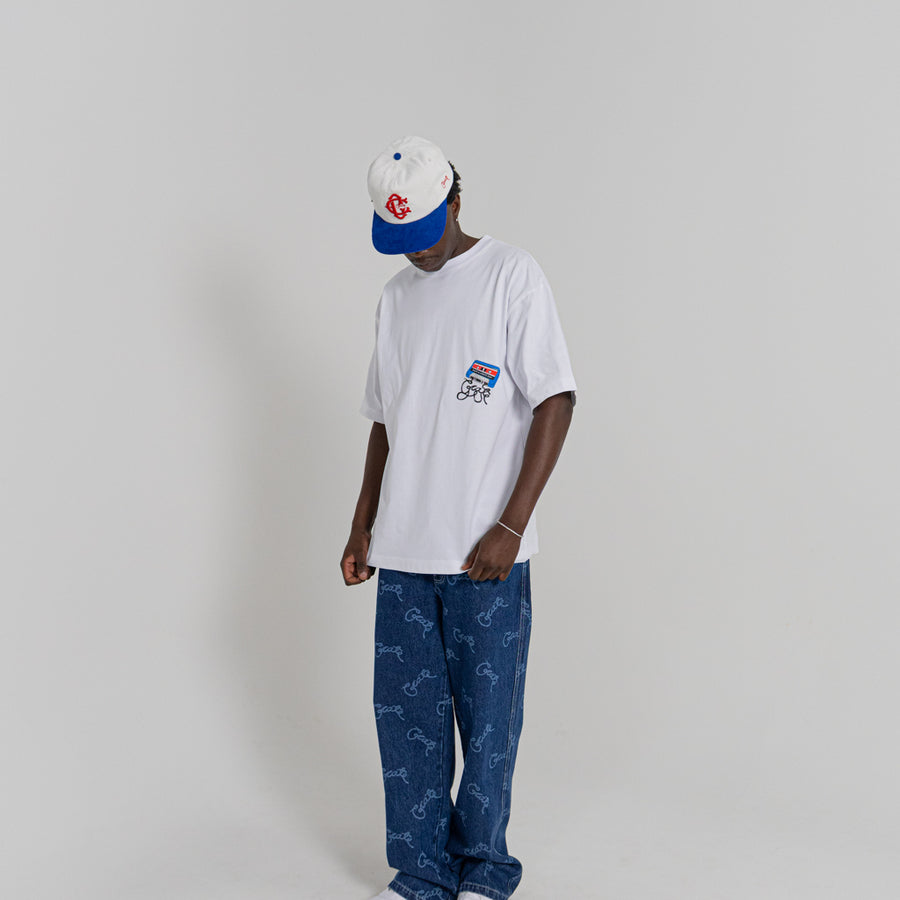 CRATE BAGGY BARRY LASER SCRIPT DENIM