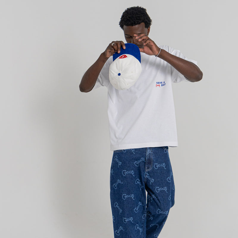 CRATE BAGGY BARRY LASER SCRIPT DENIM
