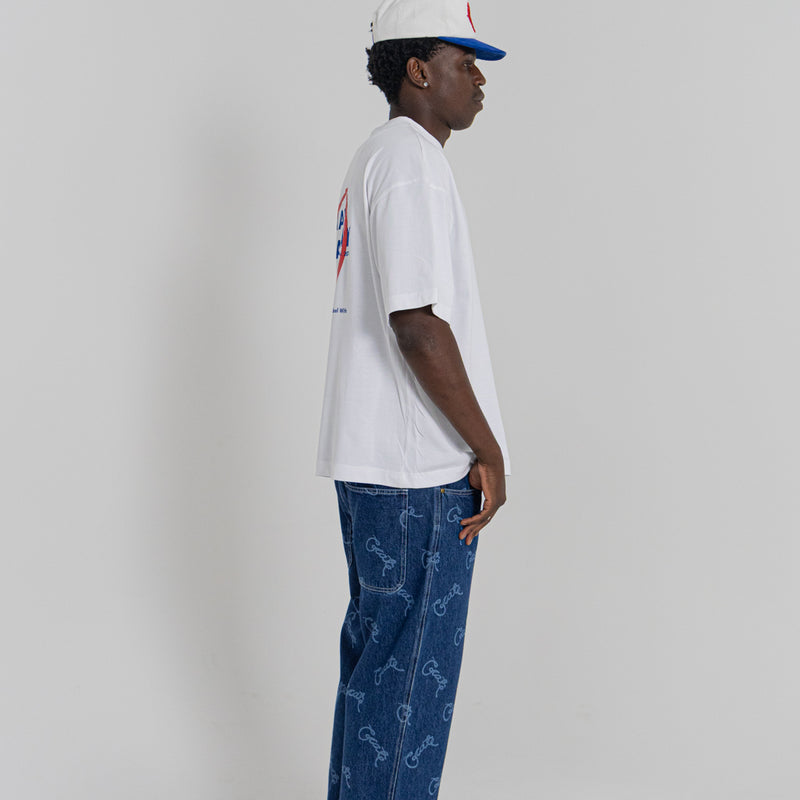 CRATE BAGGY BARRY LASER SCRIPT DENIM