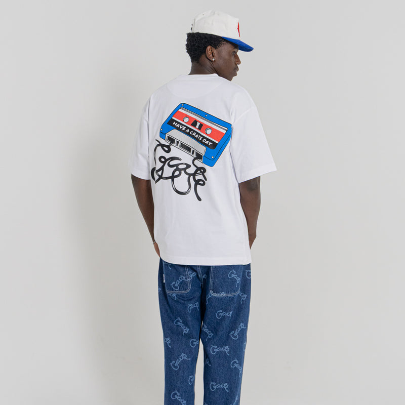 CRATE BAGGY BARRY LASER SCRIPT DENIM
