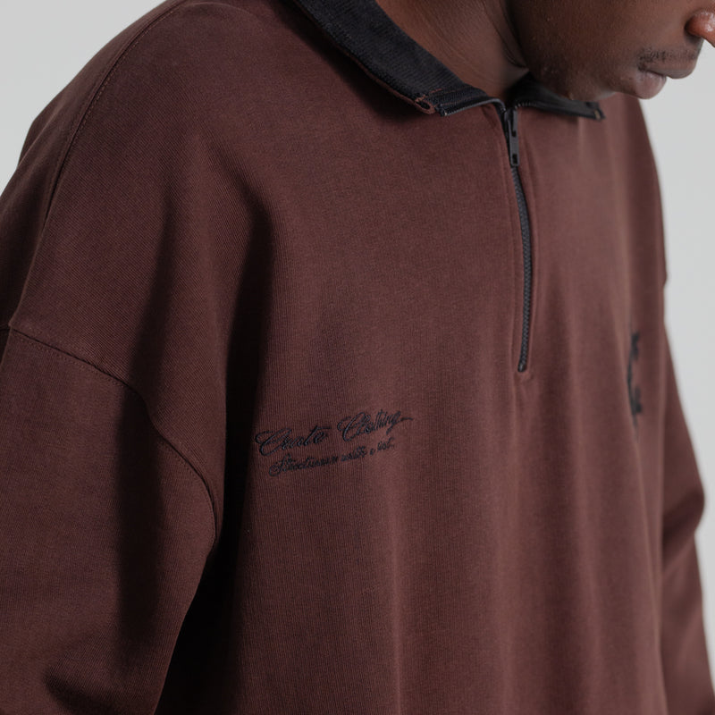 Crate 1/4 Zip Up Box Crew