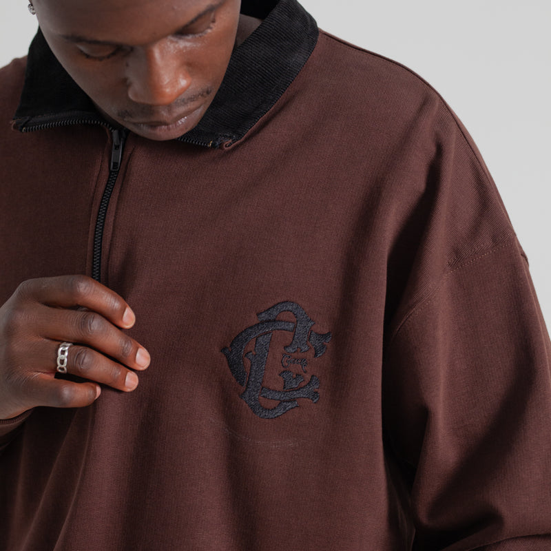 Crate 1/4 Zip Up Box Crew