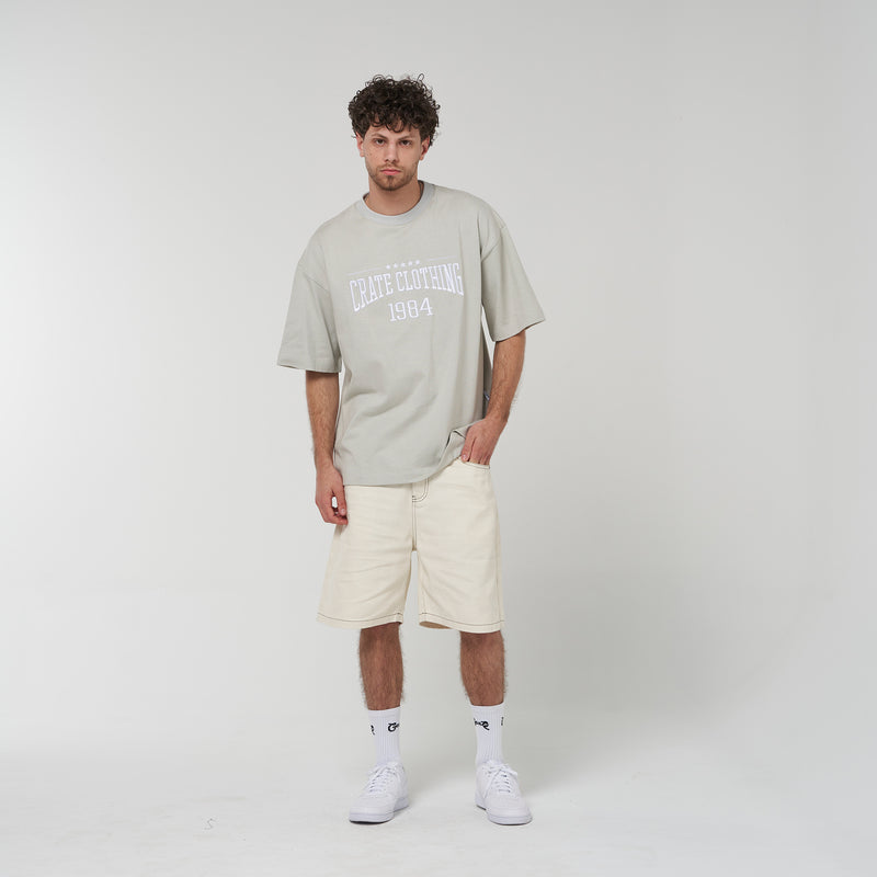 Crate Outline Varsity Box Fit T-Shirt