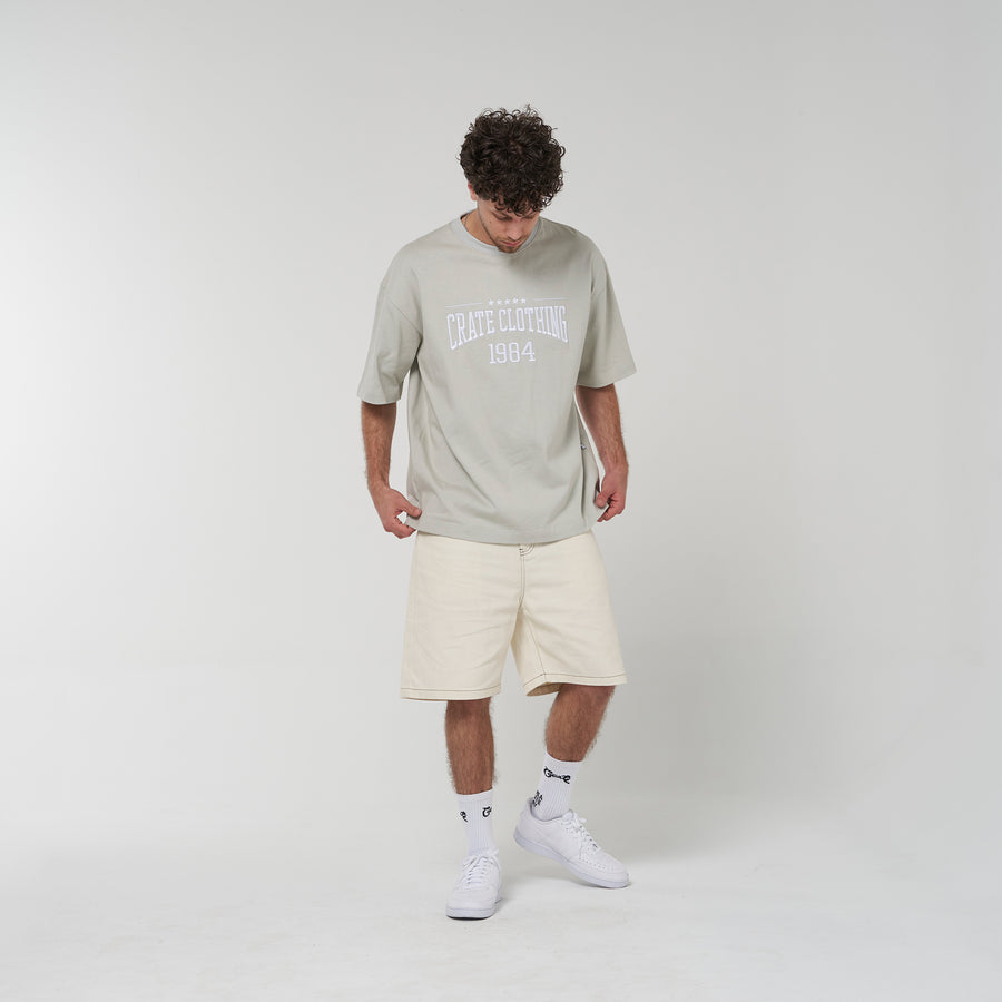 Crate Outline Varsity Box Fit T-Shirt