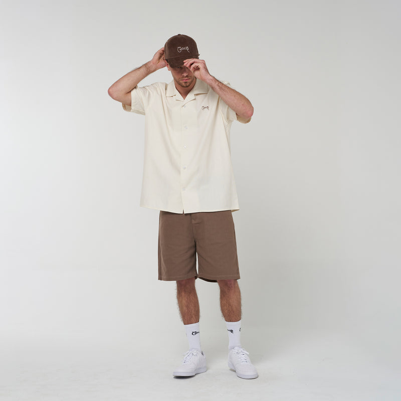 Crate Script Cuban Collar SS Shirt
