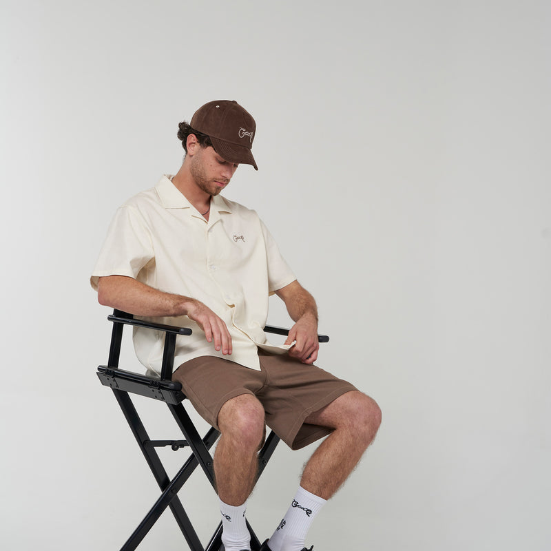 Crate Script Cuban Collar SS Shirt