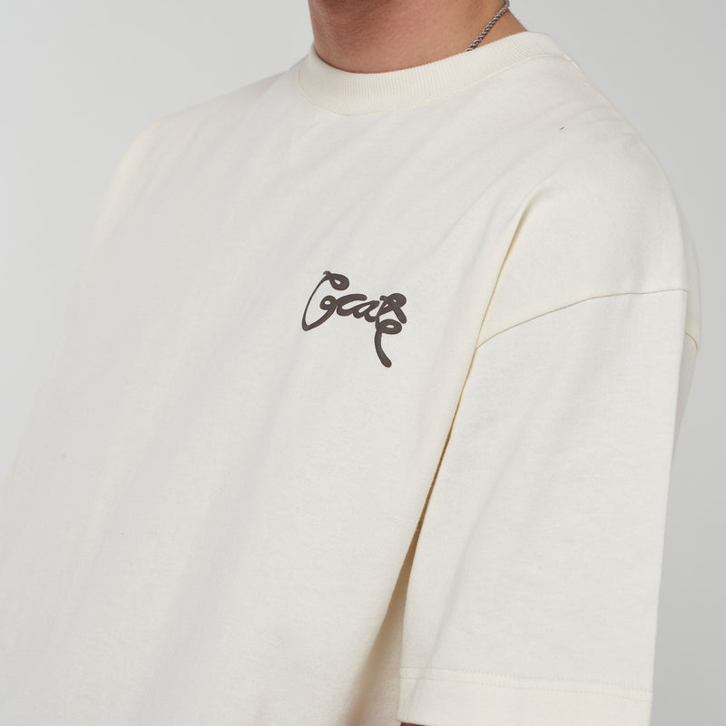 MEN'S SCRIPTED BOX FIT T-SHIRT