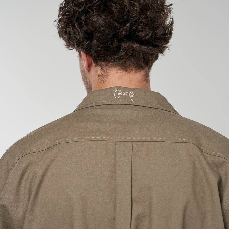 Crate Script Cuban Collar SS Shirt