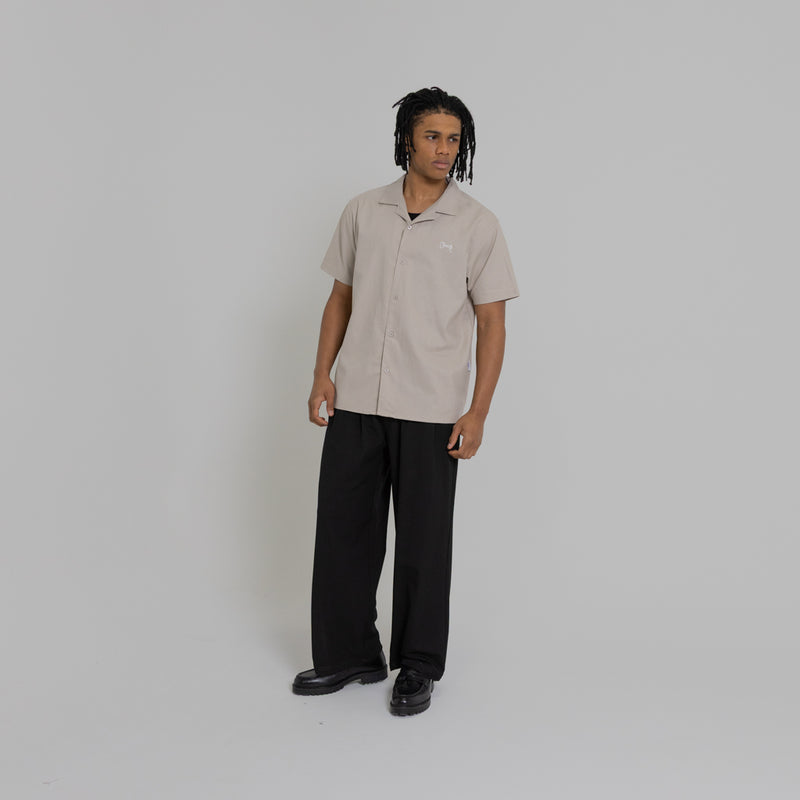 Crate Script Cuban Collar SS Shirt