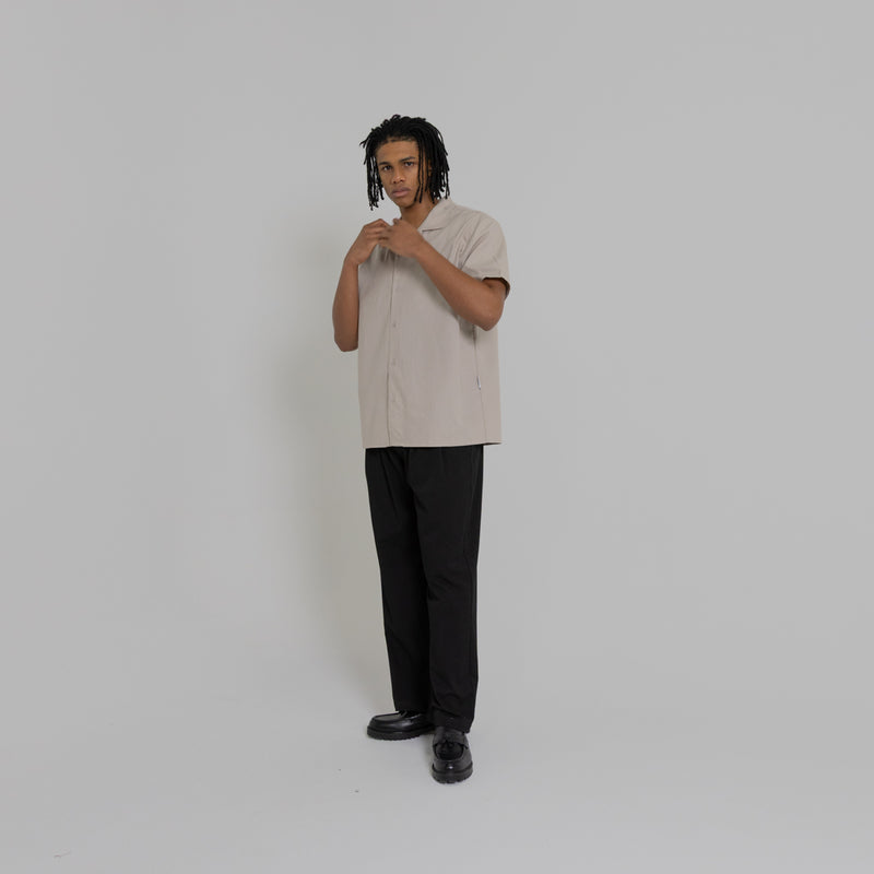 Crate Script Cuban Collar SS Shirt