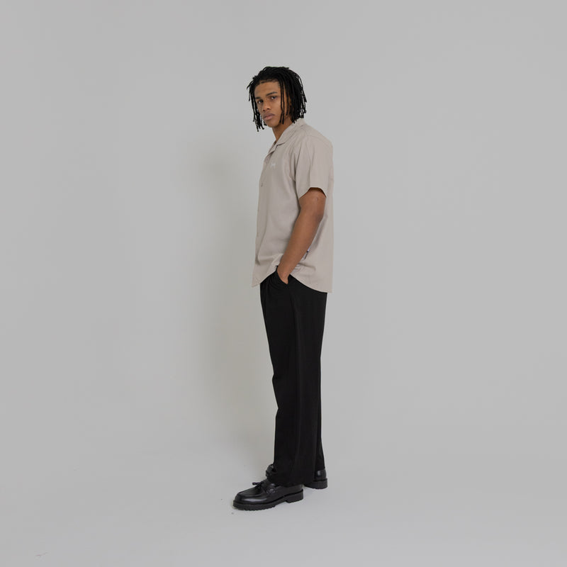 Crate Script Cuban Collar SS Shirt