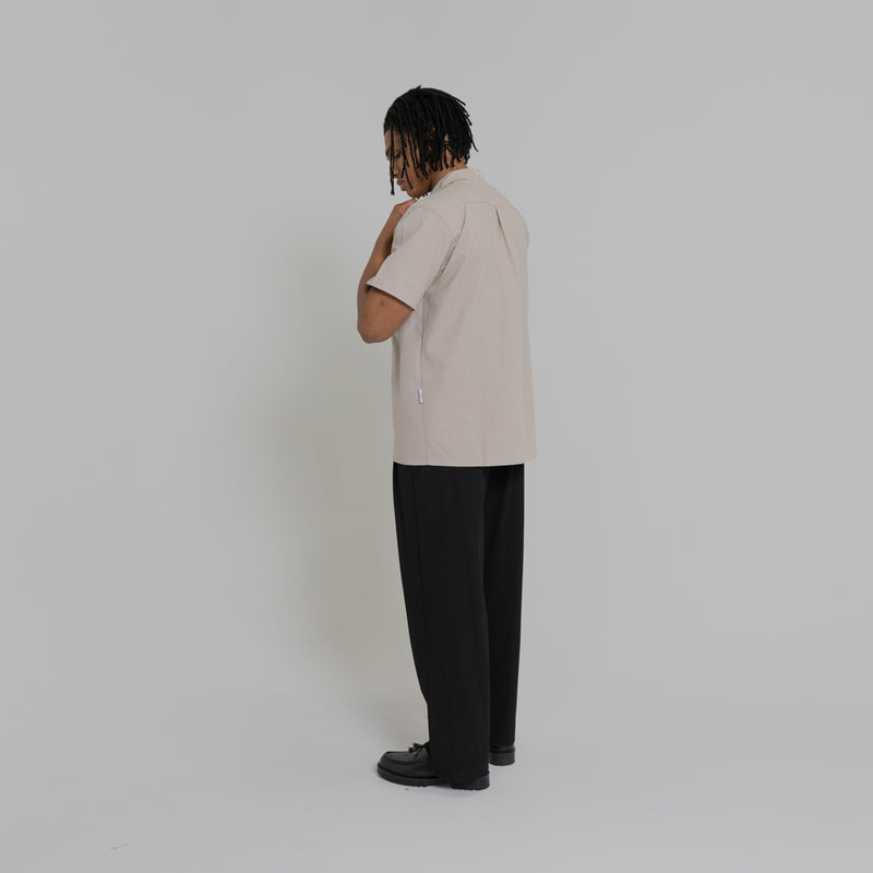 Crate Script Cuban Collar SS Shirt