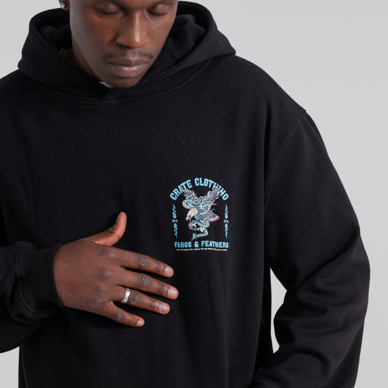 AW25 Fangs & Feathers Superfleece Hoodie