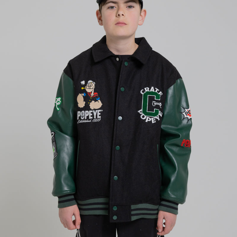 CRATE KIDS X POPEYE LETTERMAN JACKET