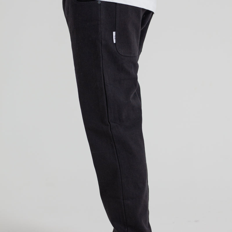 MENS BLACK LOOSE DENIM PANTS