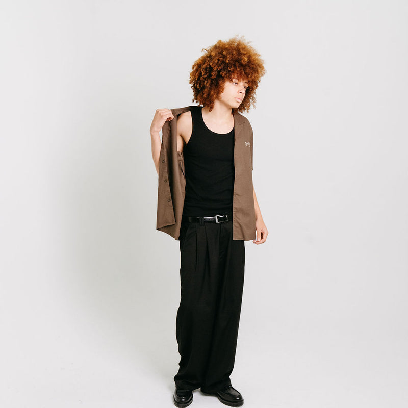 CRATE SCRIPT CUBAN COLLAR SS SHIRT