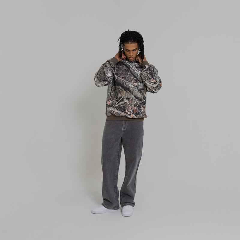 CRATE SCRIPTED BOX FIT HOODIE TREE CAMO