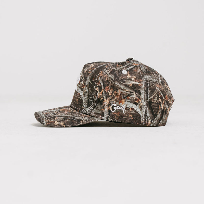 Crate Scripted Tree Camo Snap Back