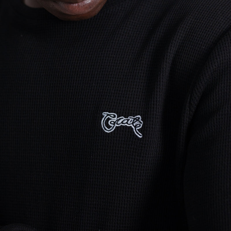 Mens Waffle Crew Knit