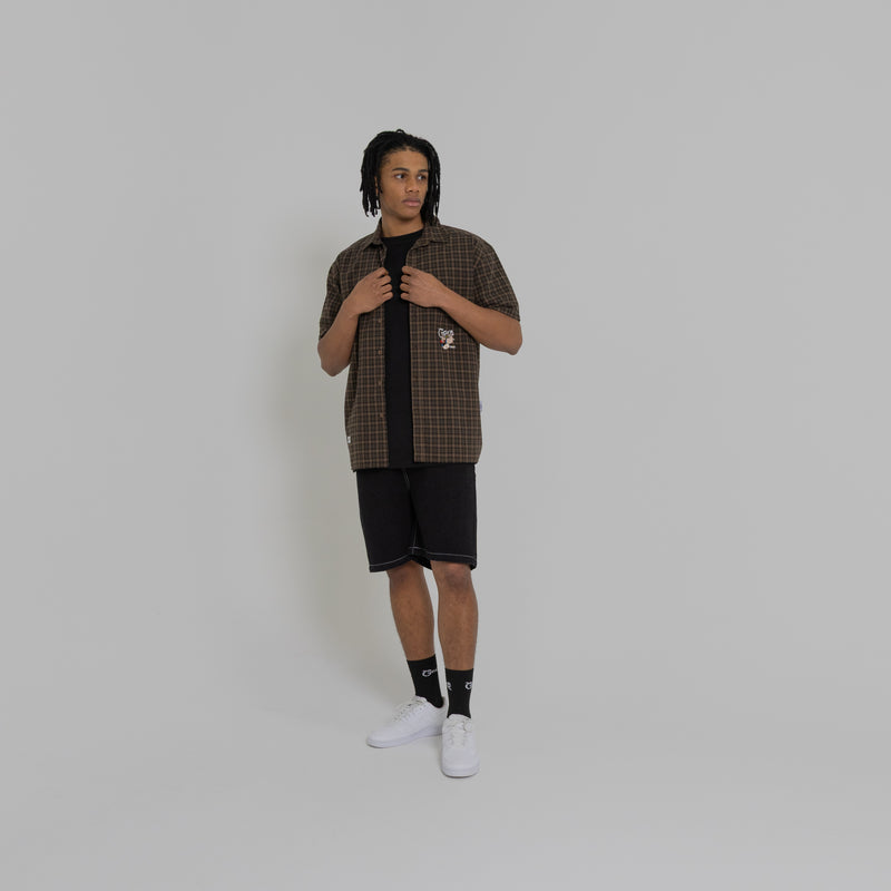 CRATE X POPEYE PLAID S/S SHIRT