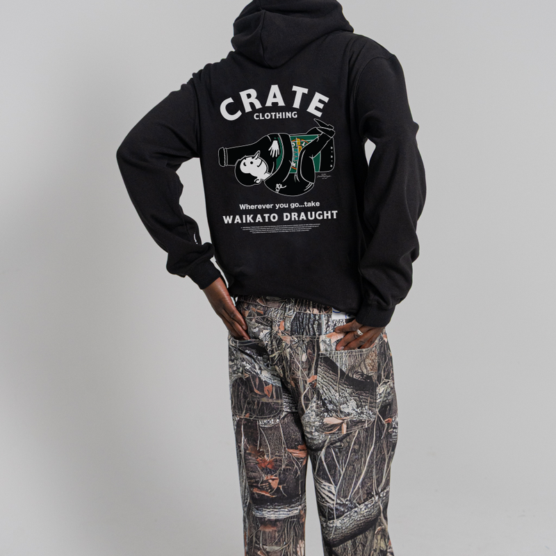 CRATE X WILLIE THE WAITER BEER HUG HOODIE