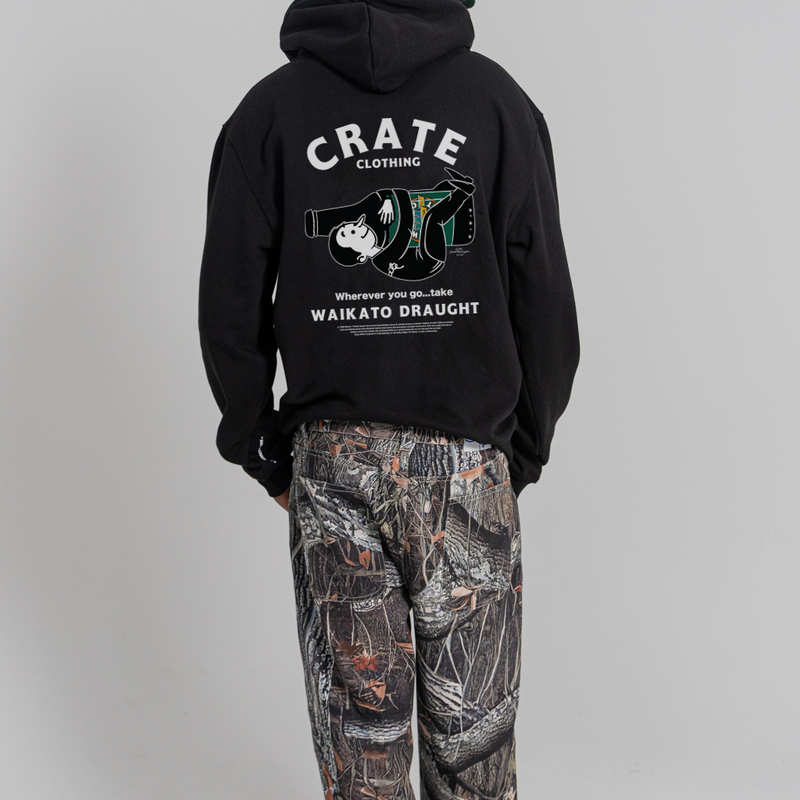 CRATE X WILLIE THE WAITER BEER HUG HOODIE