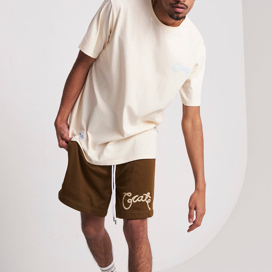 Men's Scripted Mesh Shorts