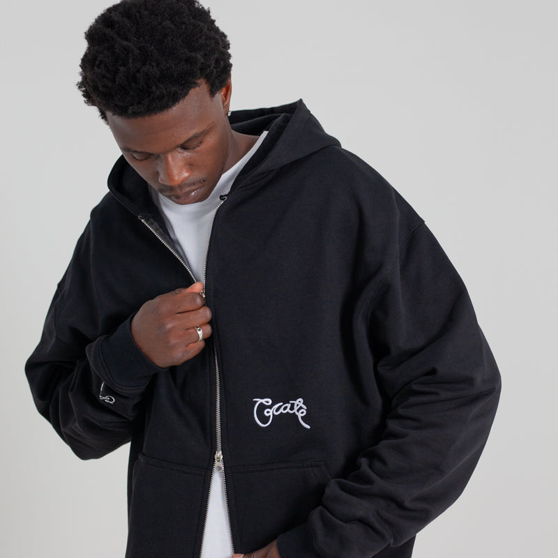 Crate Zip Up Box Fit Hoodie