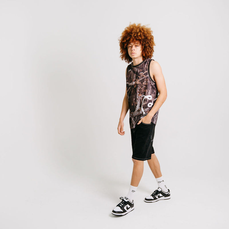 CRATE SIDE SCRIPT BASKETBALL SINGLET