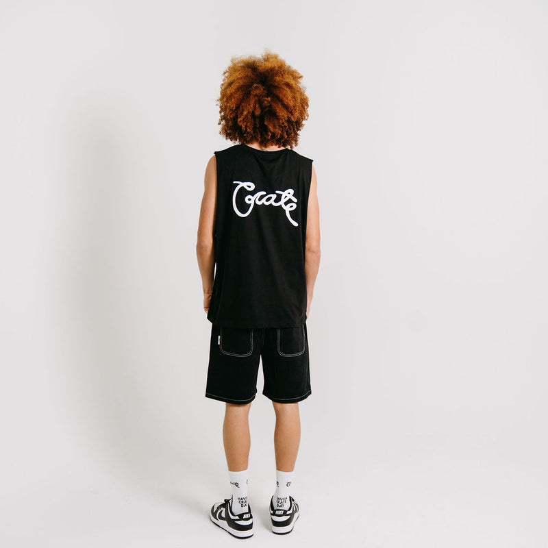 MENS SCRIPTED MUSCLE SINGLET