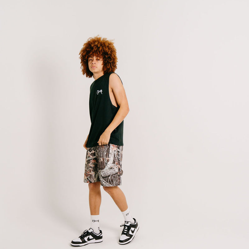 MENS SCRIPTED MUSCLE SINGLET