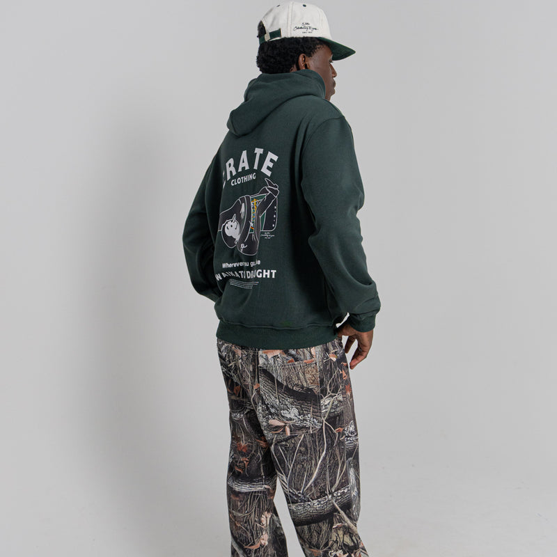 CRATE X WILLIE THE WAITER BEER HUG HOODIE