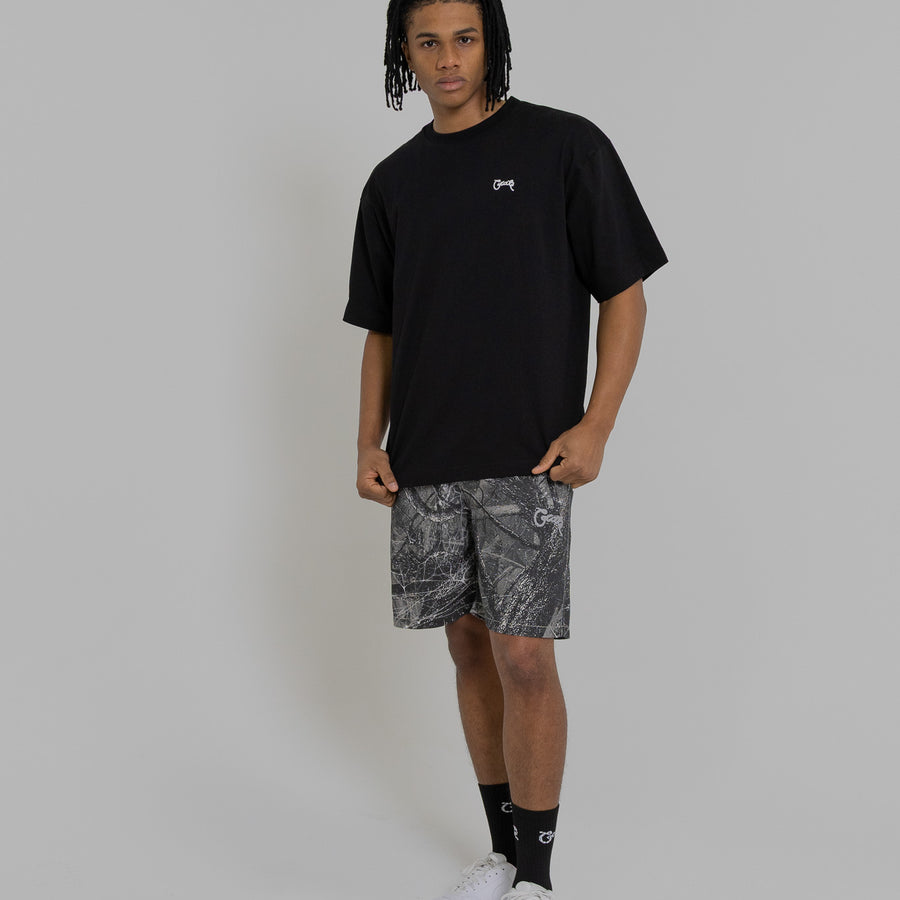 MEN'S BASIC SCRIPT BOX FIT T-SHIRT
