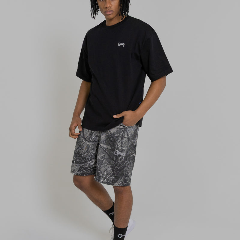 MEN'S BASIC SCRIPT BOX FIT T-SHIRT