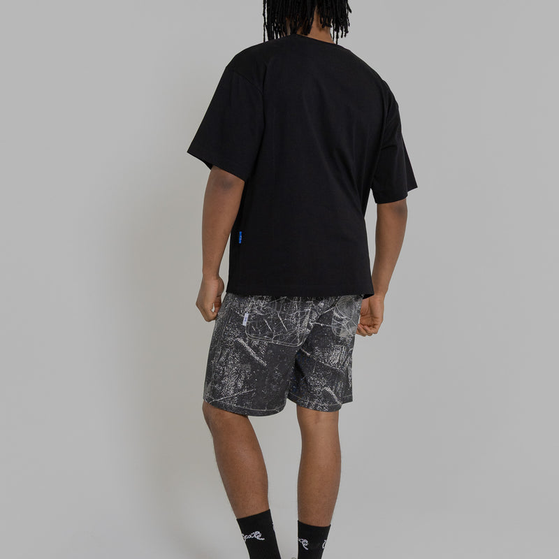 MEN'S BASIC SCRIPT BOX FIT T-SHIRT