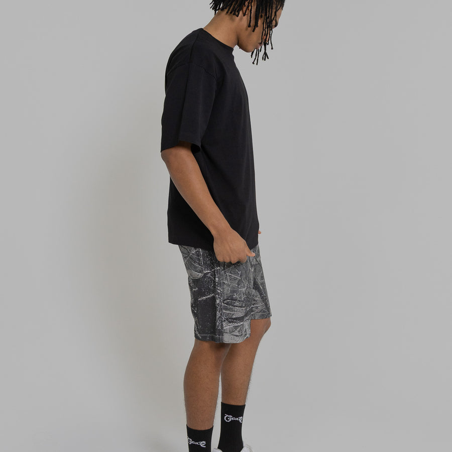 MEN'S BASIC SCRIPT BOX FIT T-SHIRT