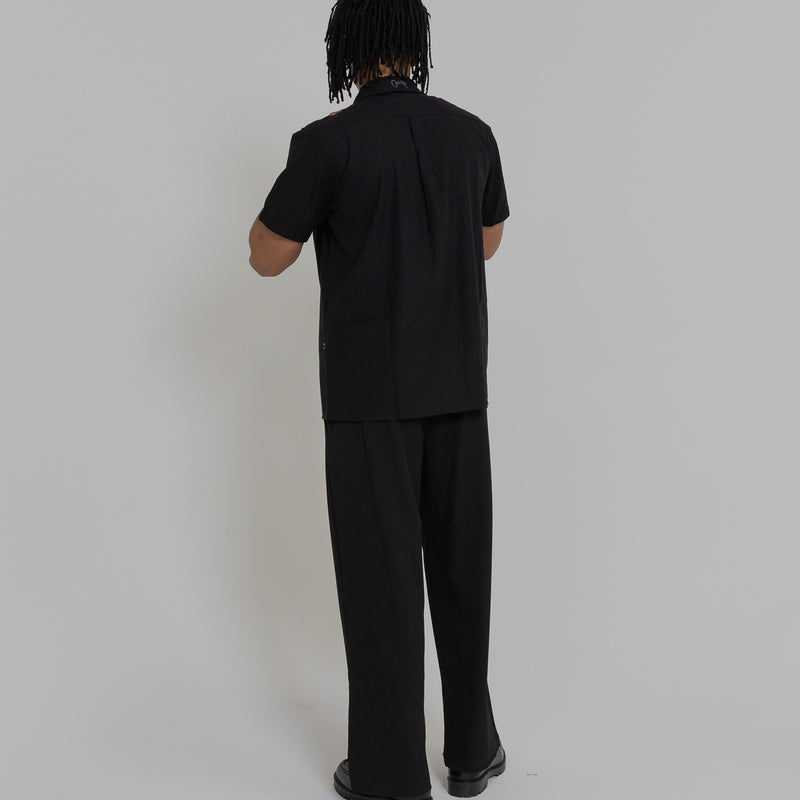 Crate Script Cuban Collar SS Shirt