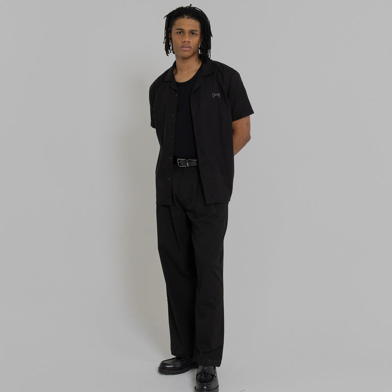 Crate Script Cuban Collar SS Shirt