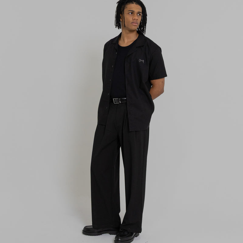 Crate Script Cuban Collar SS Shirt