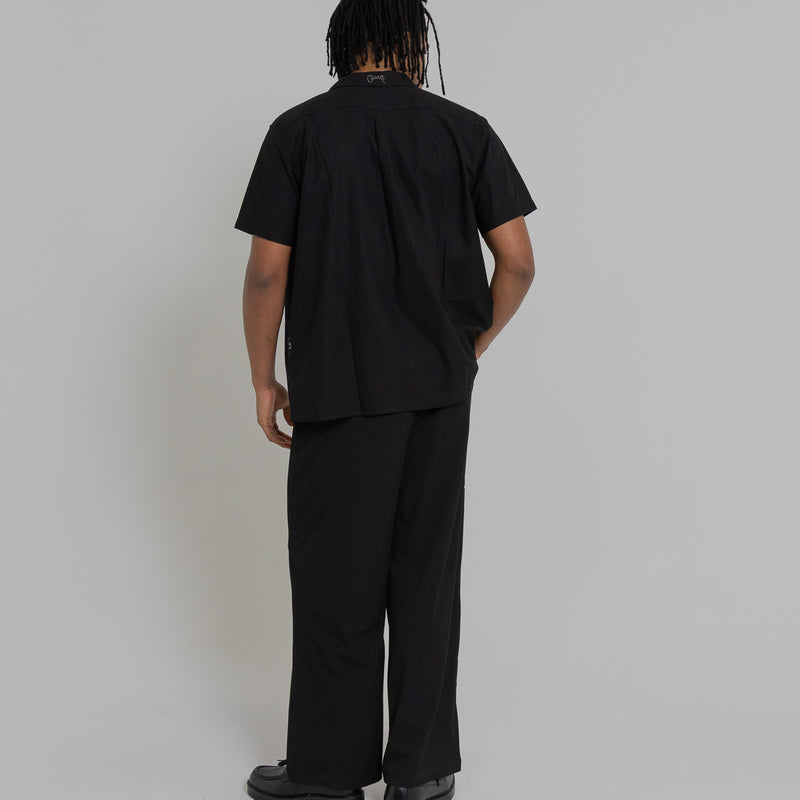 Crate Script Cuban Collar SS Shirt