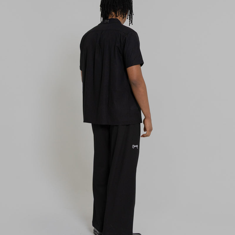 Crate Script Cuban Collar SS Shirt