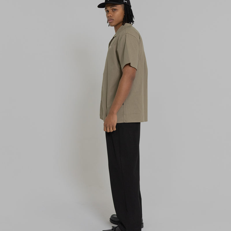 Crate Script Cuban Collar SS Shirt