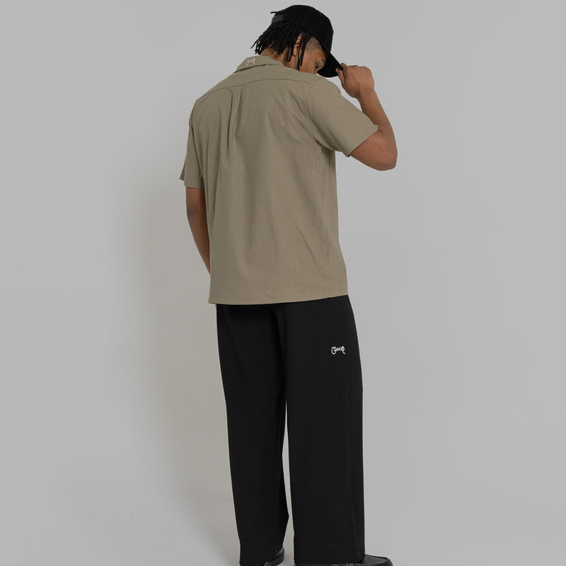 Crate Script Cuban Collar SS Shirt