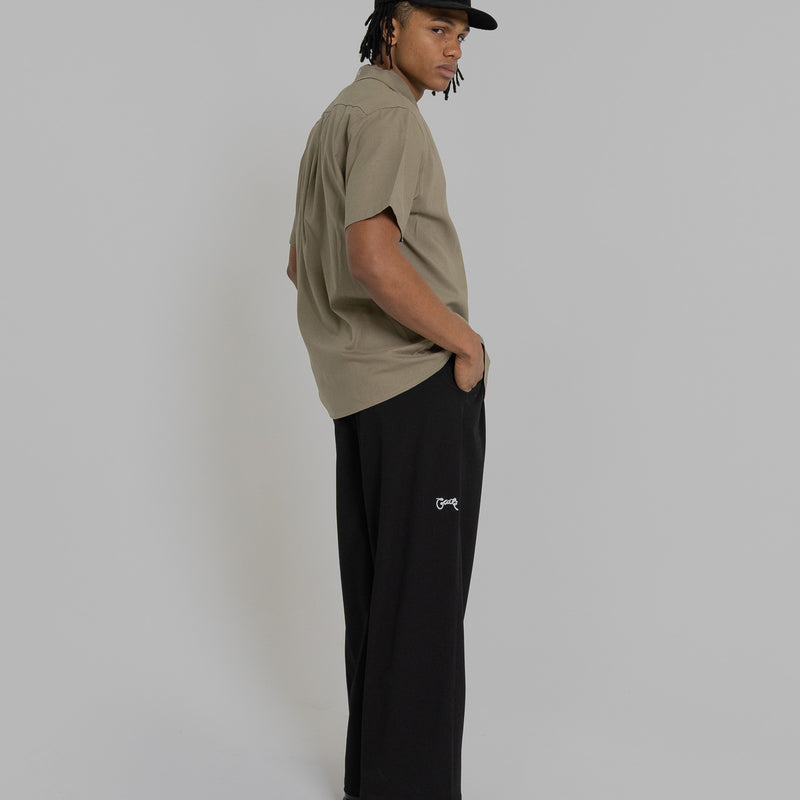 Crate Script Cuban Collar SS Shirt