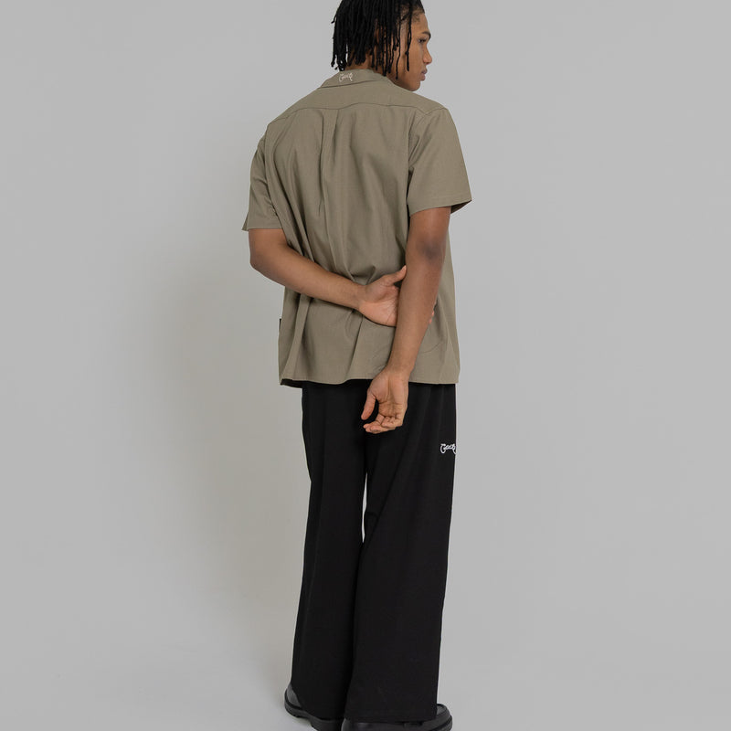 Crate Script Cuban Collar SS Shirt