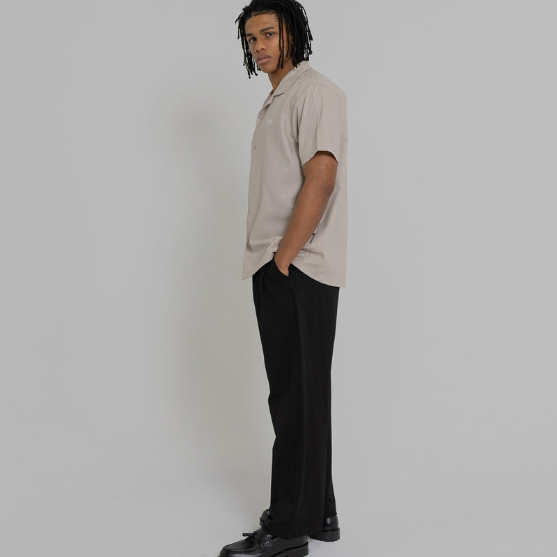 Crate Script Cuban Collar SS Shirt